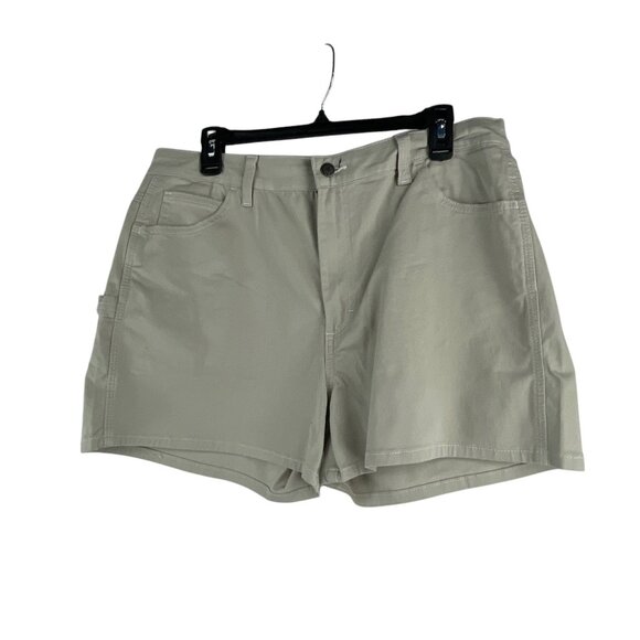 Dickies NWT Womens Work Utility Shorts Beige Size 26 Cotton Blend Comfort - Picture 1 of 9